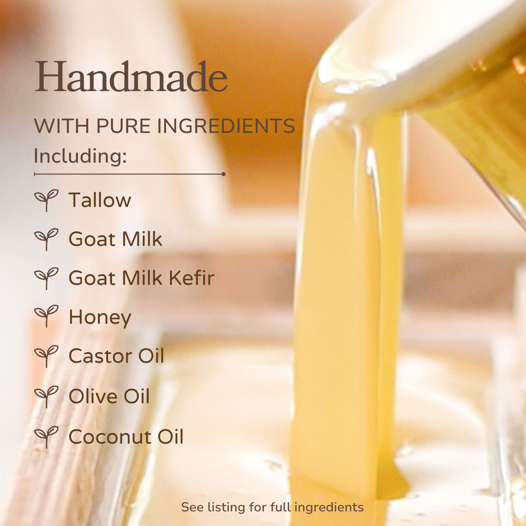 Milk + Honey Fragrance Free Handmade Tallow and Goat Milk Soap Bar - Reskined- Best Price in United States