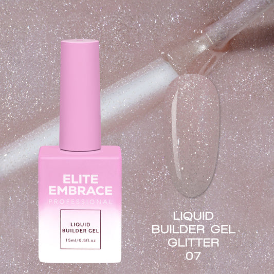 ELITE EMBRACE Professional Liquid Builder Gel Glitter 07 15ml ELBGG0715 - Reskined- Best Price in United States