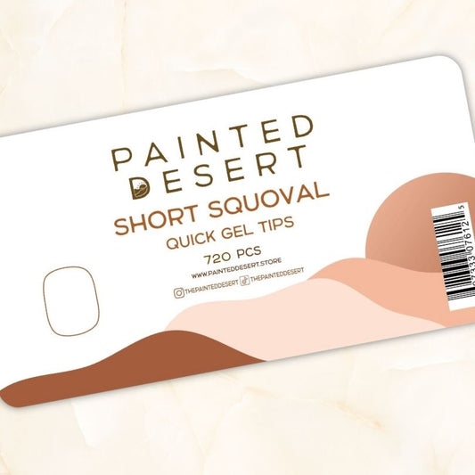 Short Squoval Quick Gel Tips - Reskined- Best Price in United States