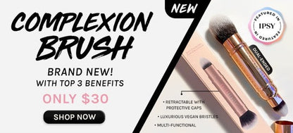 Dual-Ended Retractable Complexion Brush (Featured in IPSY) - Reskined- Best Price in United States