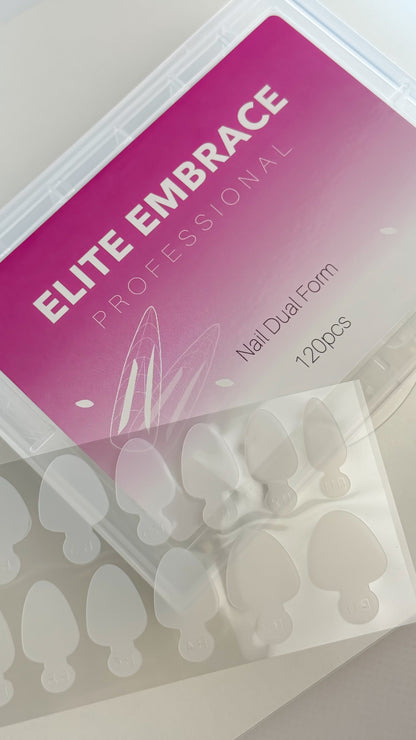 ELITE EMBRACE by BEYOU DUAL (TOP) NAIL FORMS+French silicone pads - Reskined- Best Price in United States