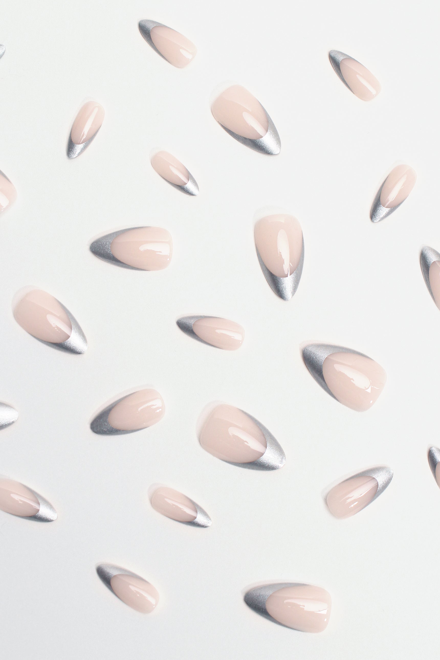 Tipped in Reflection | Soft & Durable Press-On Nails - Reskined- Best Price in United States
