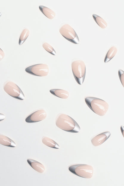 Tipped in Reflection | Soft & Durable Press-On Nails - Reskined- Best Price in United States