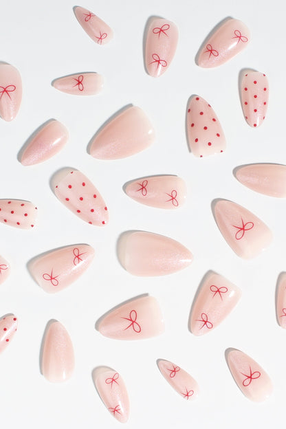 Berry Bows | Soft & Durable Press-On Nails - Reskined- Best Price in United States