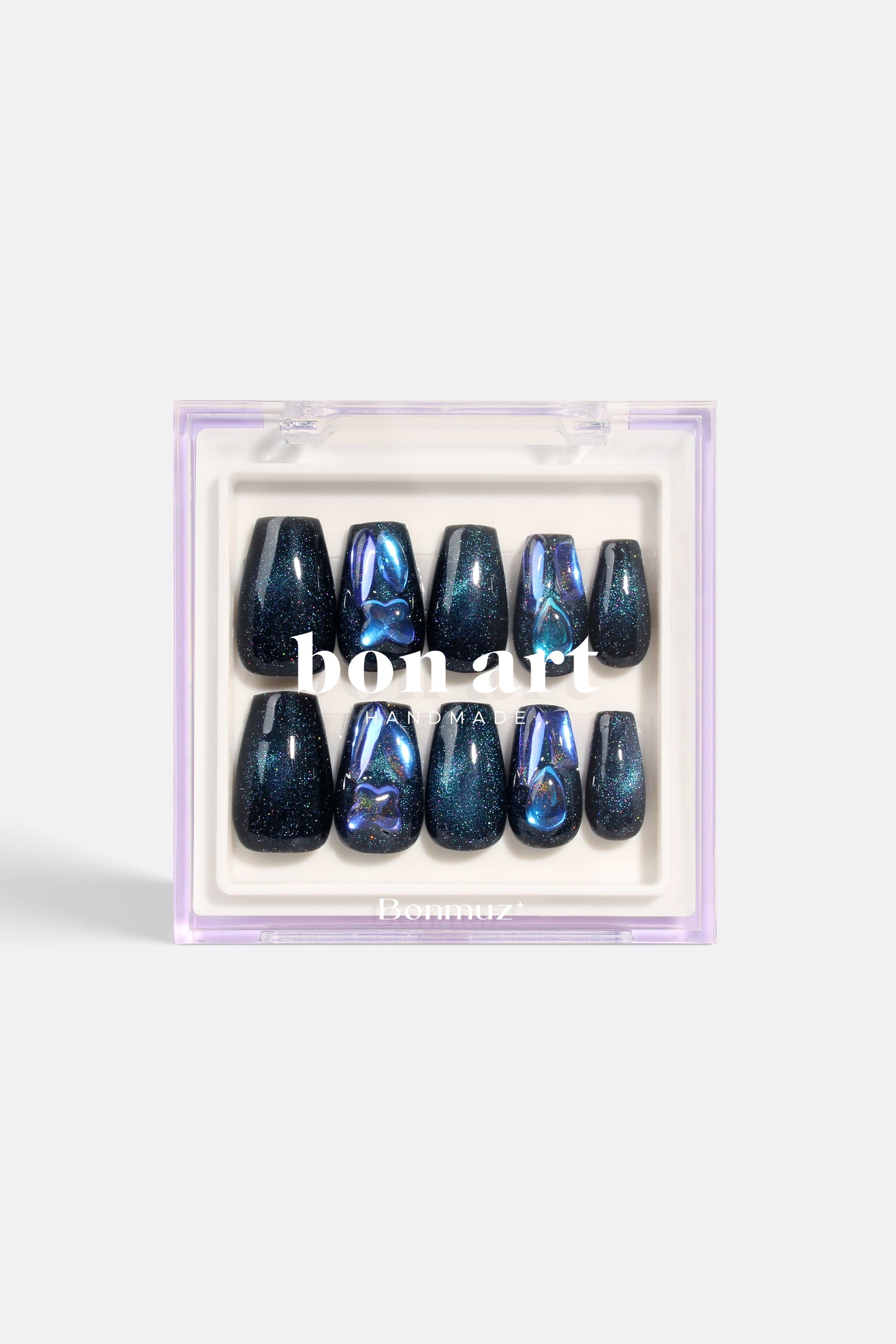 Sapphire Stardust | Pro Handmade Gel Nails - Reskined- Best Price in United States