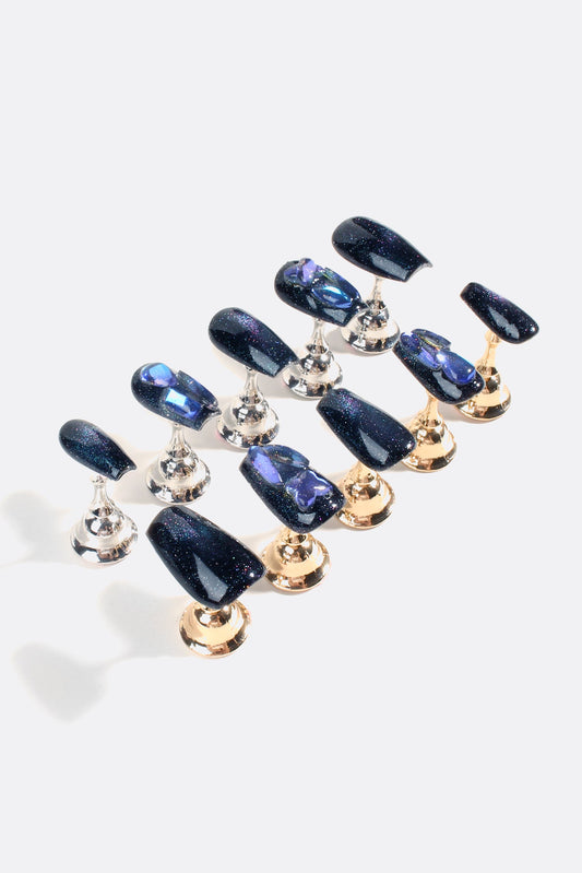 Sapphire Stardust | Pro Handmade Gel Nails - Reskined- Best Price in United States