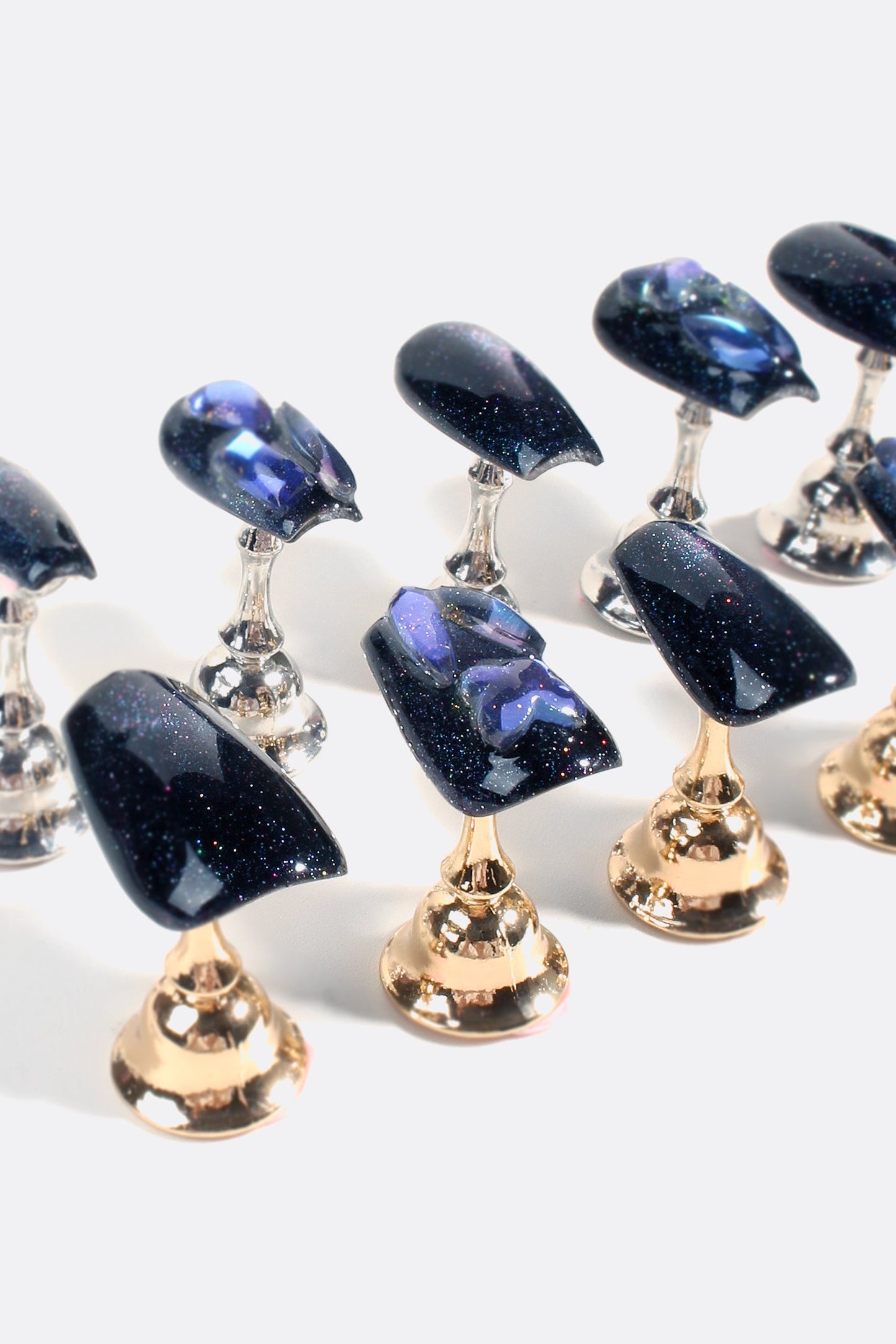 Sapphire Stardust | Pro Handmade Gel Nails - Reskined- Best Price in United States
