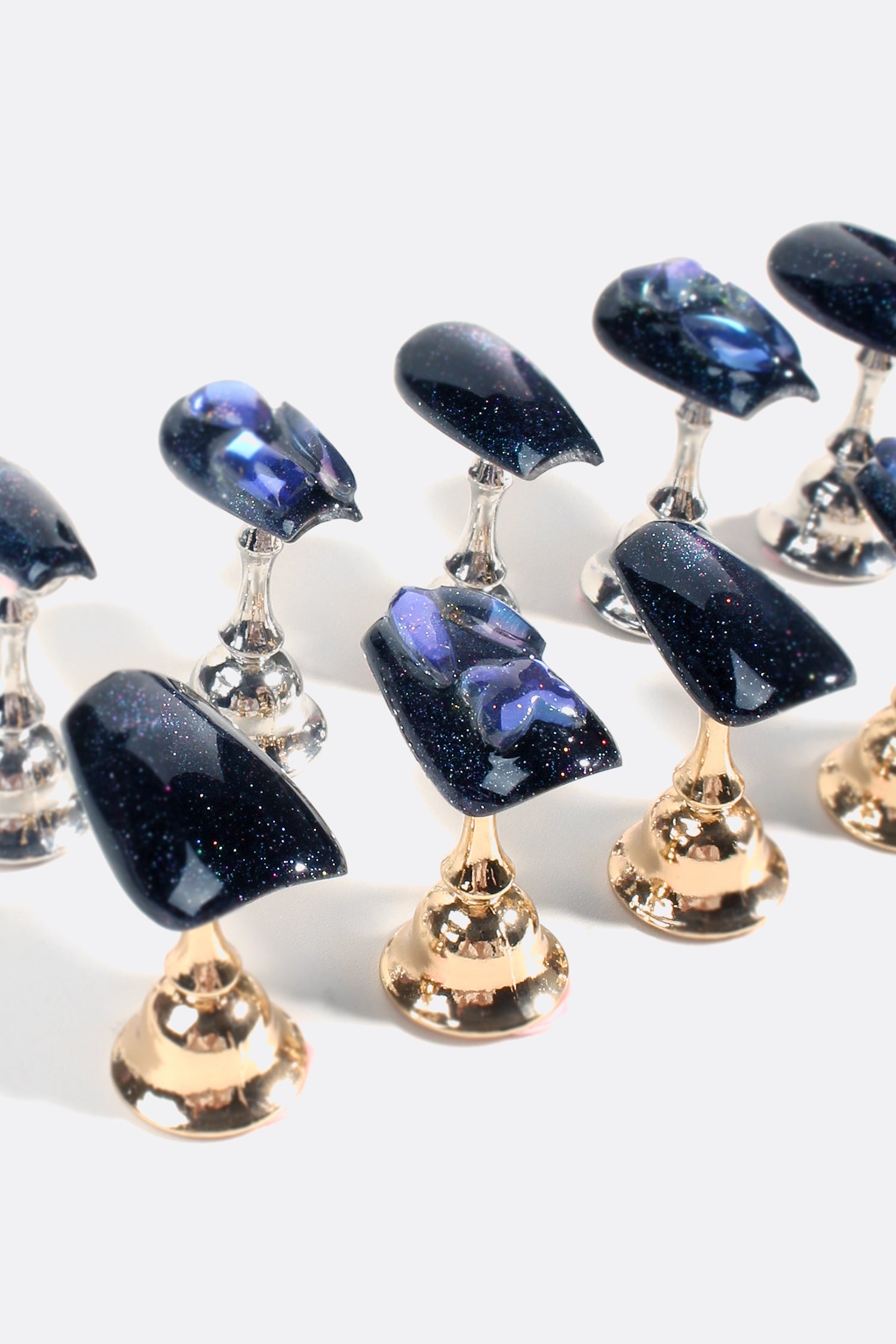 Sapphire Stardust | Pro Handmade Gel Nails - Reskined- Best Price in United States