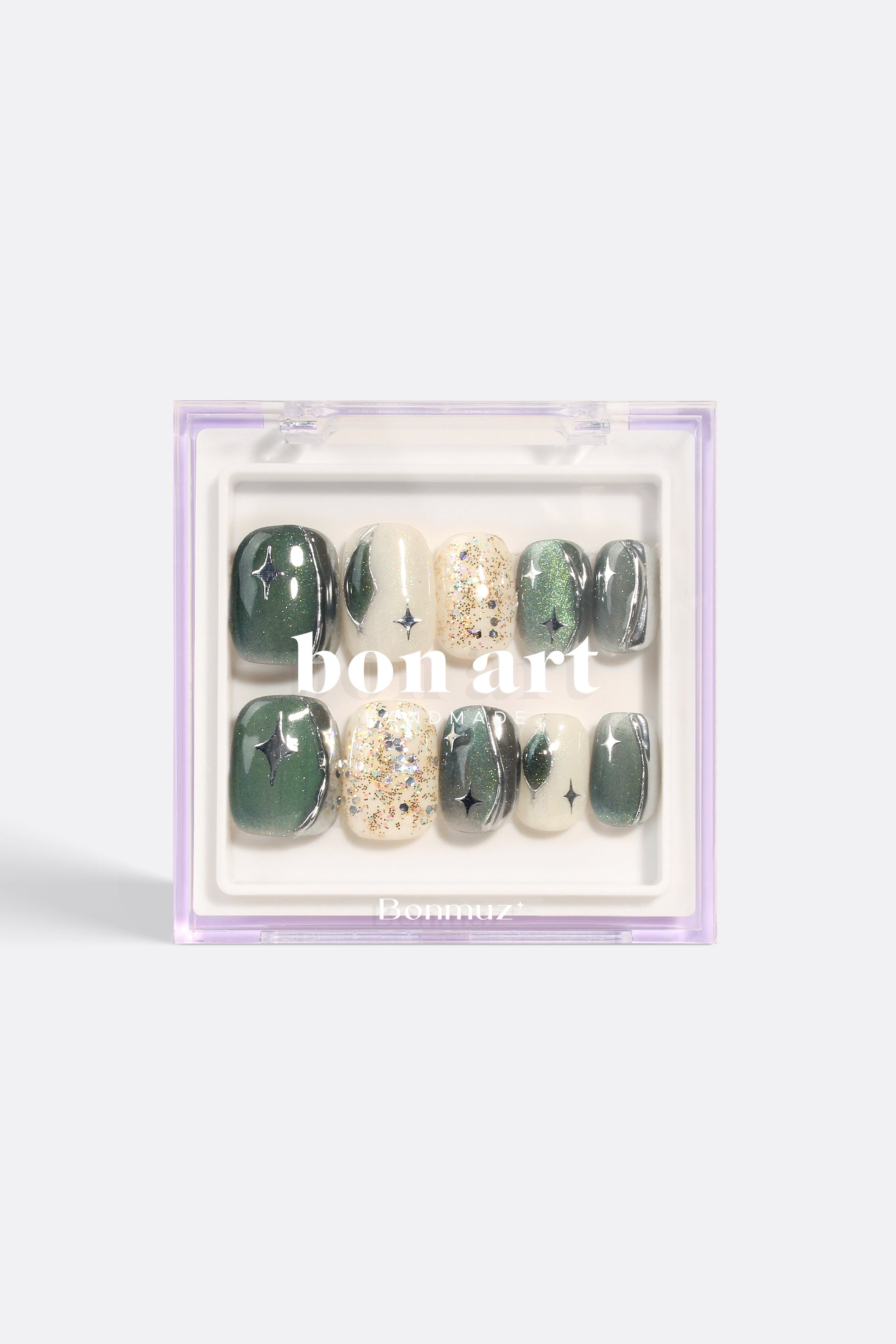 Woodland Glitter Gala | Pro Handmade Gel Nails - Reskined- Best Price in United States