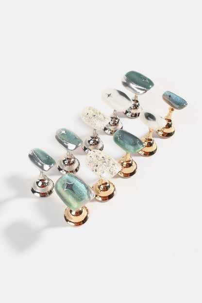 Woodland Glitter Gala | Pro Handmade Gel Nails - Reskined- Best Price in United States