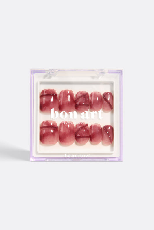 Vintage Garnet | Pro Handmade Gel Nails - Reskined- Best Price in United States
