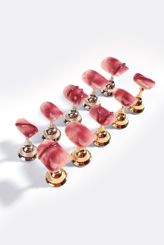 Vintage Garnet | Pro Handmade Gel Nails - Reskined- Best Price in United States