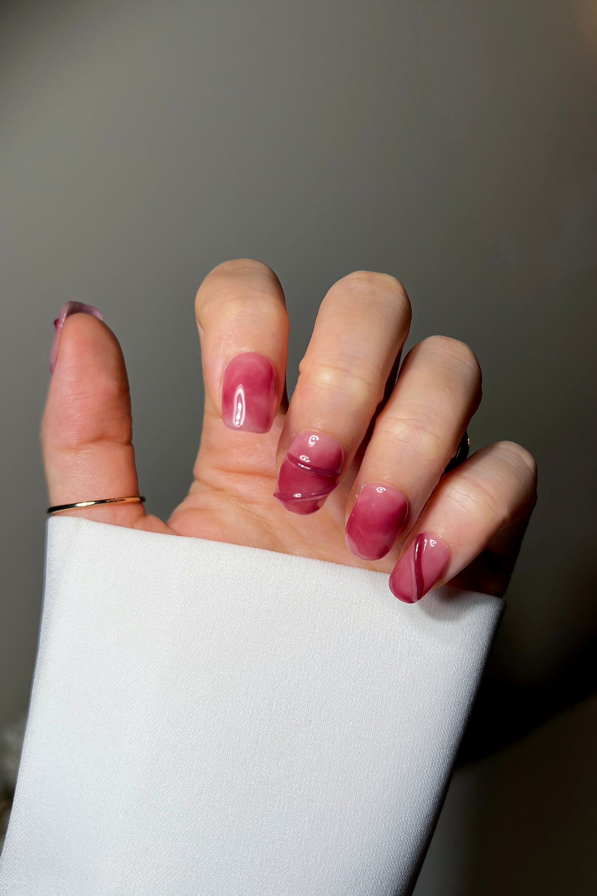 Vintage Garnet | Pro Handmade Gel Nails - Reskined- Best Price in United States