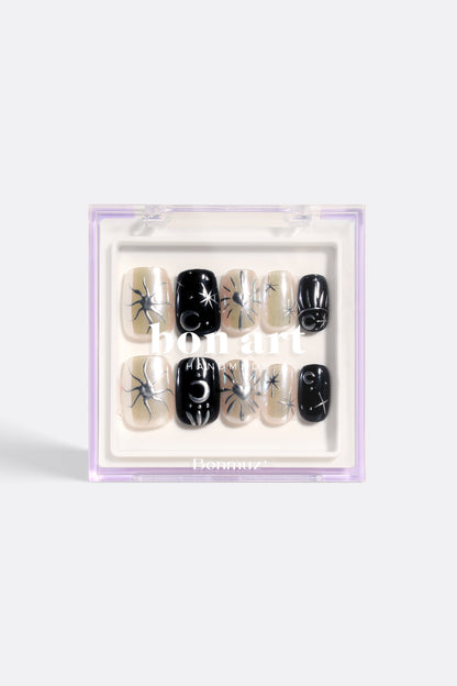 Monochrome Eclipse | Pro Handmade Gel Nails - Reskined- Best Price in United States