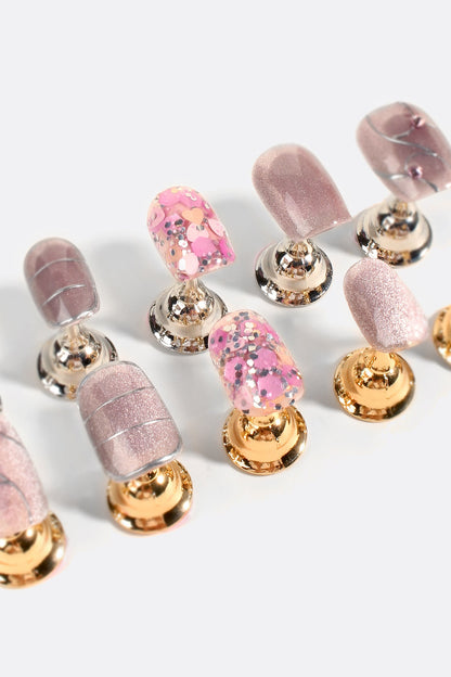 Shimmering Prosecco | Pro Handmade Gel Nails - Reskined- Best Price in United States