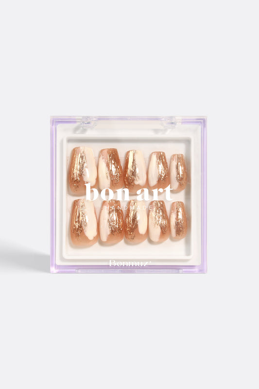 Gilded Crème | Pro Handmade Gel Nails - Reskined- Best Price in United States