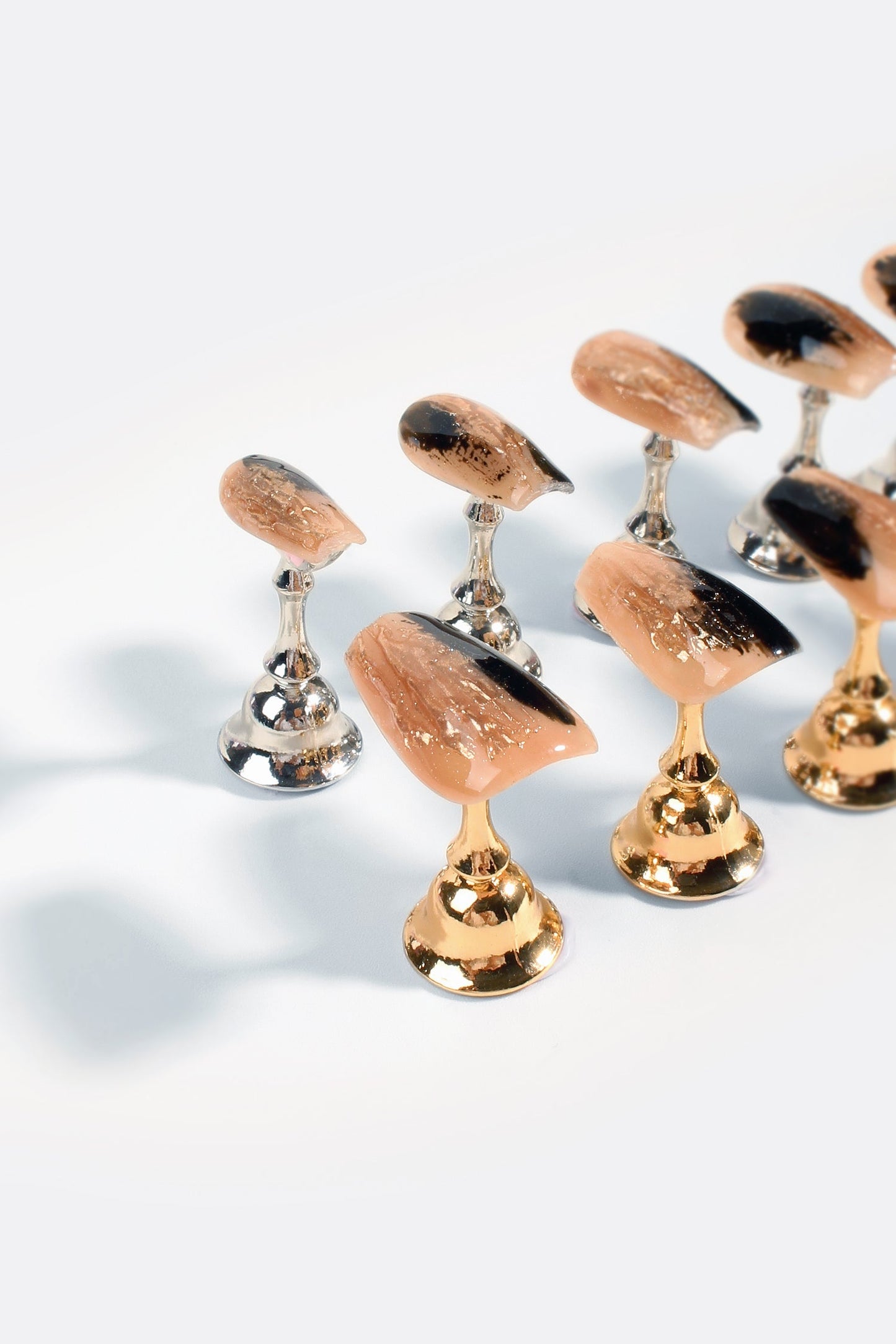 Gilded Noir | Pro Handmade Gel Nails - Reskined- Best Price in United States