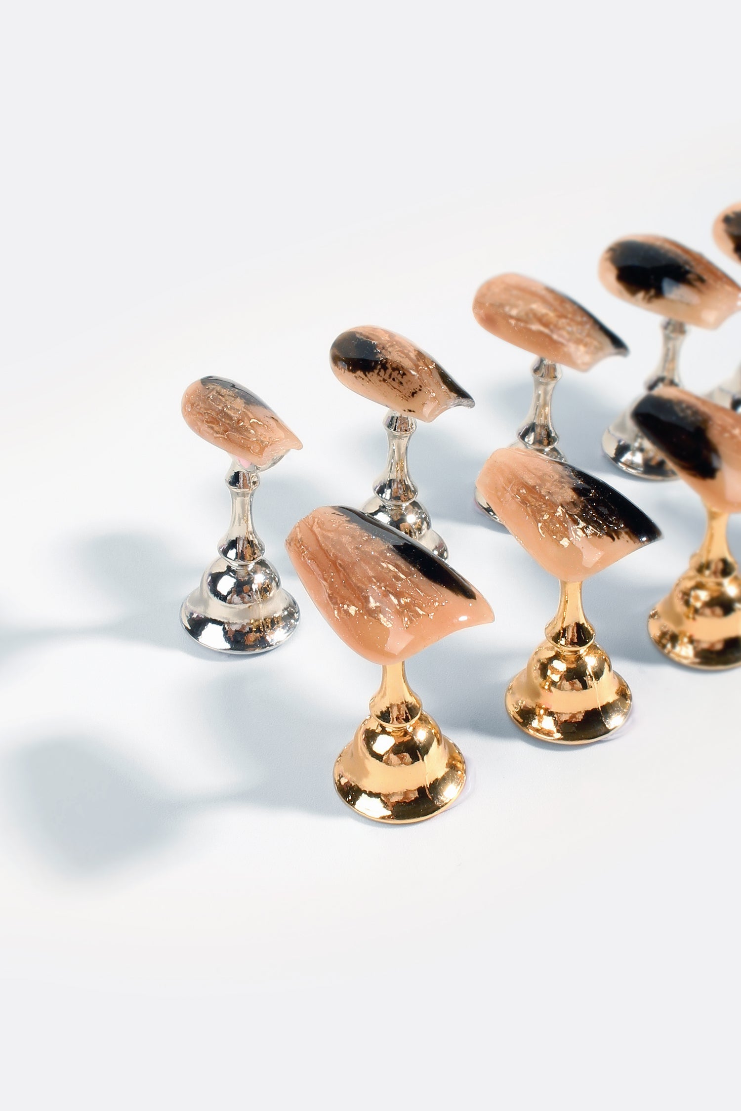 Gilded Noir | Pro Handmade Gel Nails - Reskined- Best Price in United States