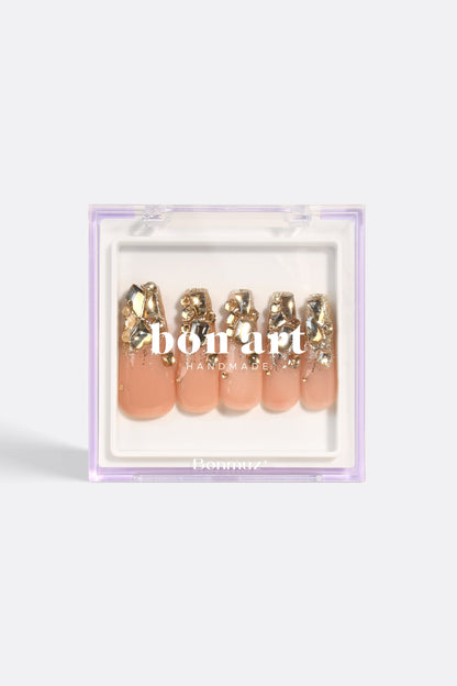 Cleopatra's Gold | Pro Handmade Gel Nails - Reskined- Best Price in United States