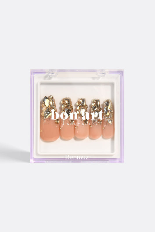 Cleopatra's Gold | Pro Handmade Gel Nails - Reskined- Best Price in United States