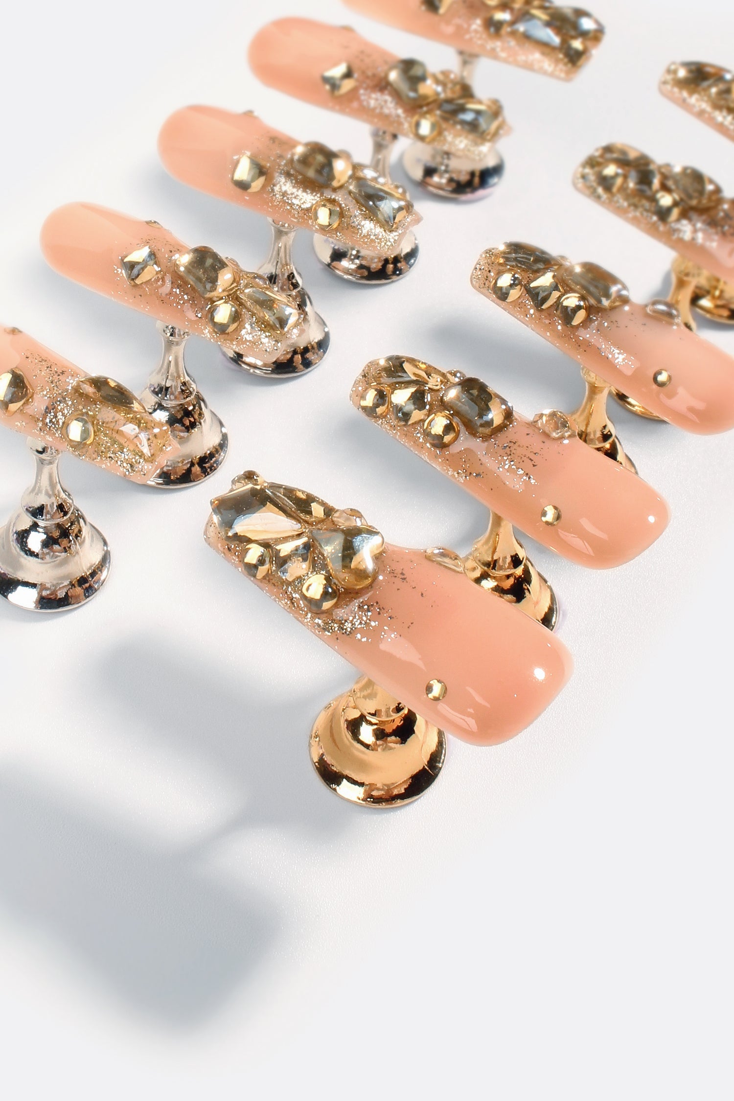 Cleopatra's Gold | Pro Handmade Gel Nails - Reskined- Best Price in United States