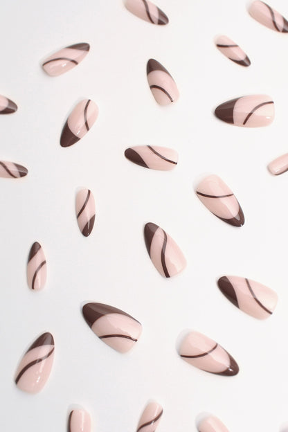 Brewed Serenade | Soft & Durable Press-On Nails - Reskined- Best Price in United States