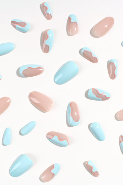 Seabed Blossom | Soft & Durable Press-On Nails - Reskined- Best Price in United States