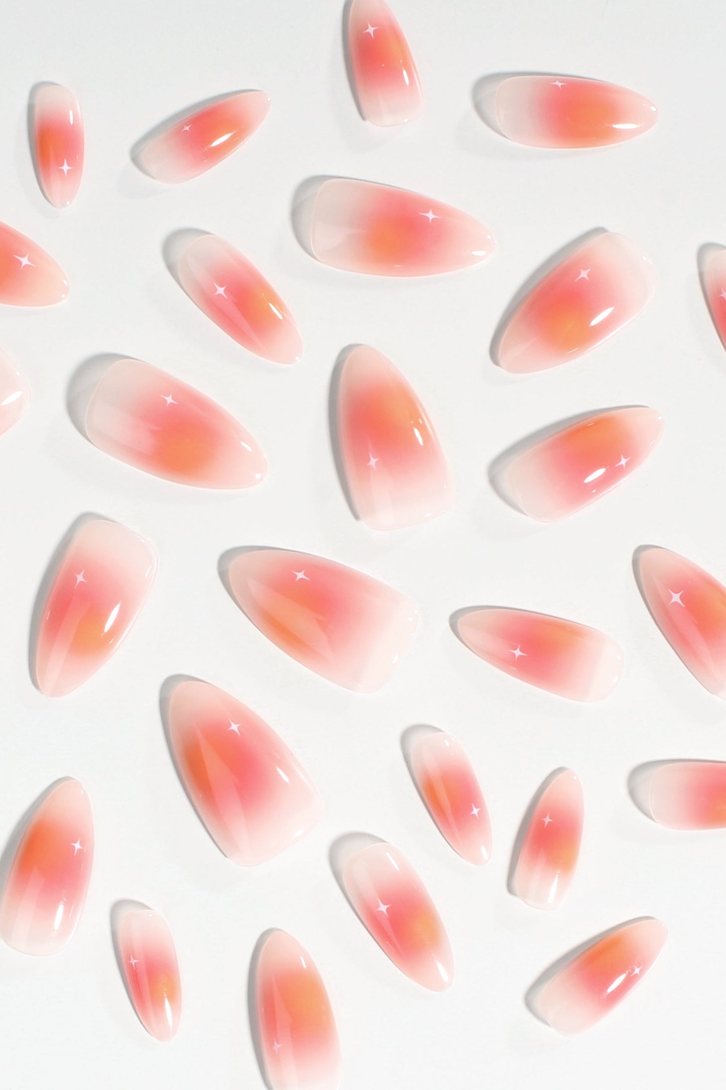 Coral Sunset | Soft & Durable Press-On Nails - Reskined- Best Price in United States