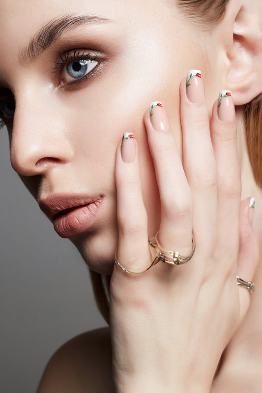 Rose Coronet | Soft & Durable Press-On Nails - Reskined- Best Price in United States