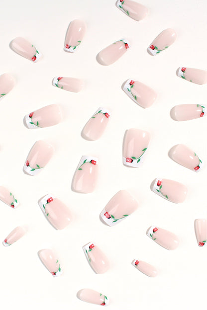 Rose Coronet | Soft & Durable Press-On Nails - Reskined- Best Price in United States