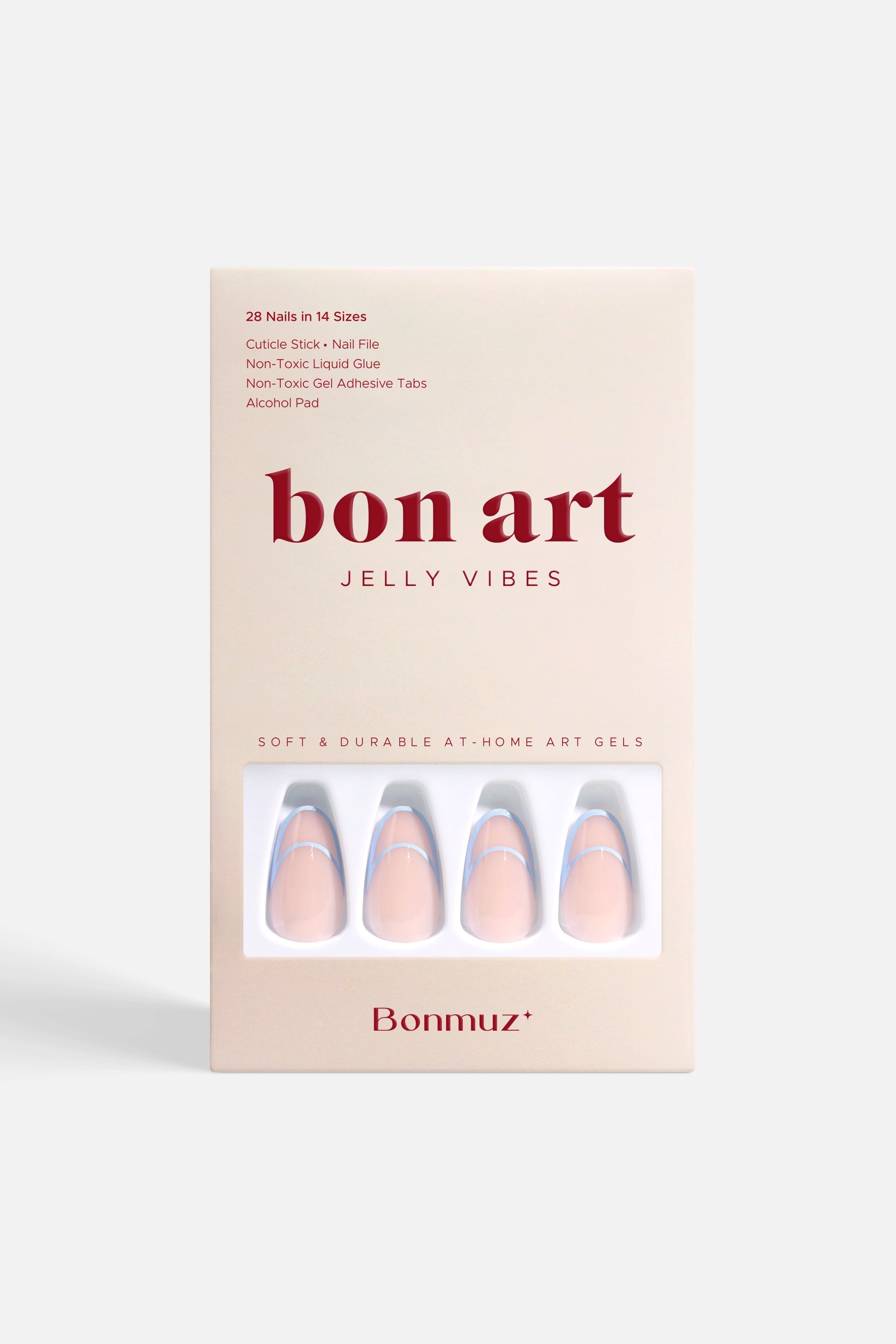 Cornflower Crescent | Soft & Durable Press-On Nails - Reskined- Best Price in United States