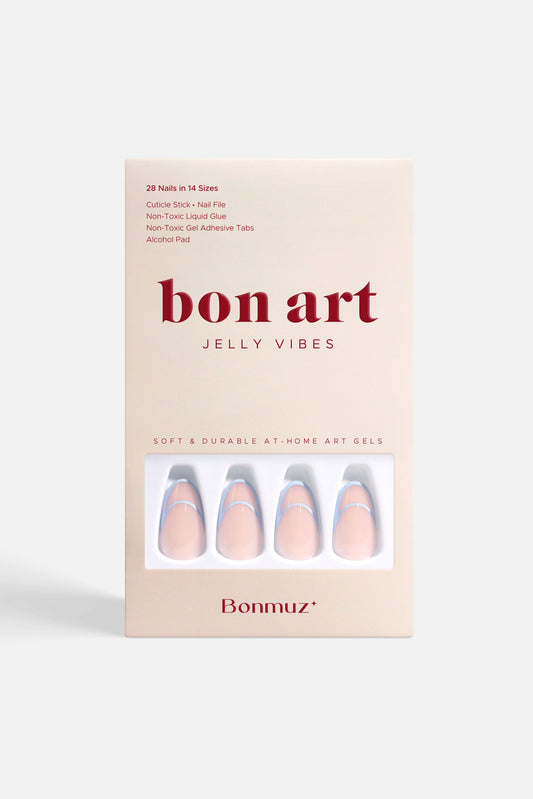 Cornflower Crescent | Soft & Durable Press-On Nails - Reskined- Best Price in United States
