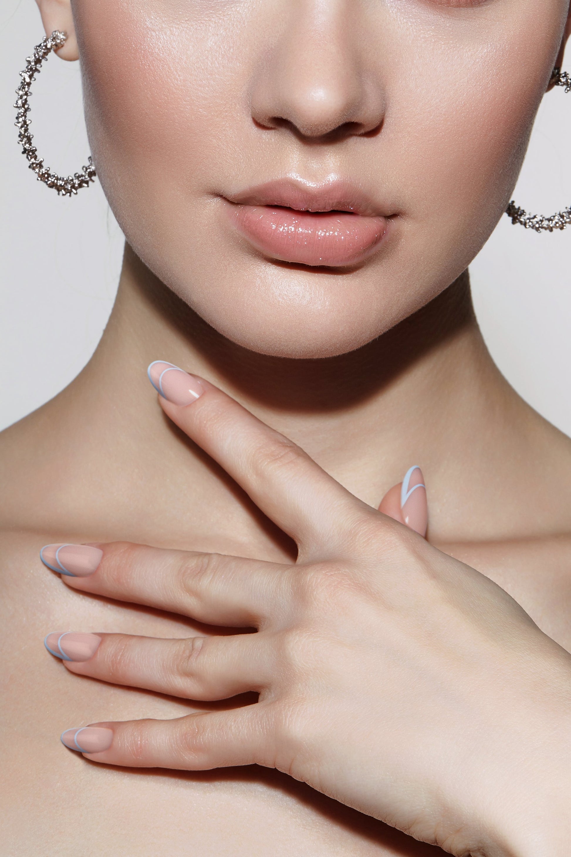Cornflower Crescent | Soft & Durable Press-On Nails - Reskined- Best Price in United States
