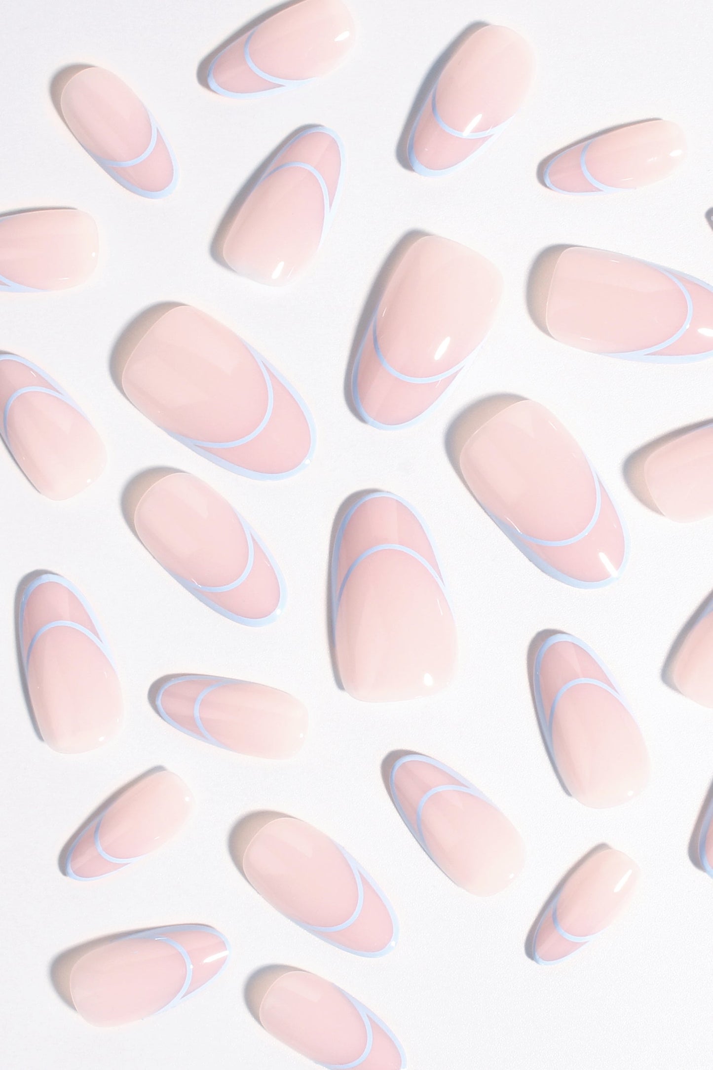 Cornflower Crescent | Soft & Durable Press-On Nails - Reskined- Best Price in United States