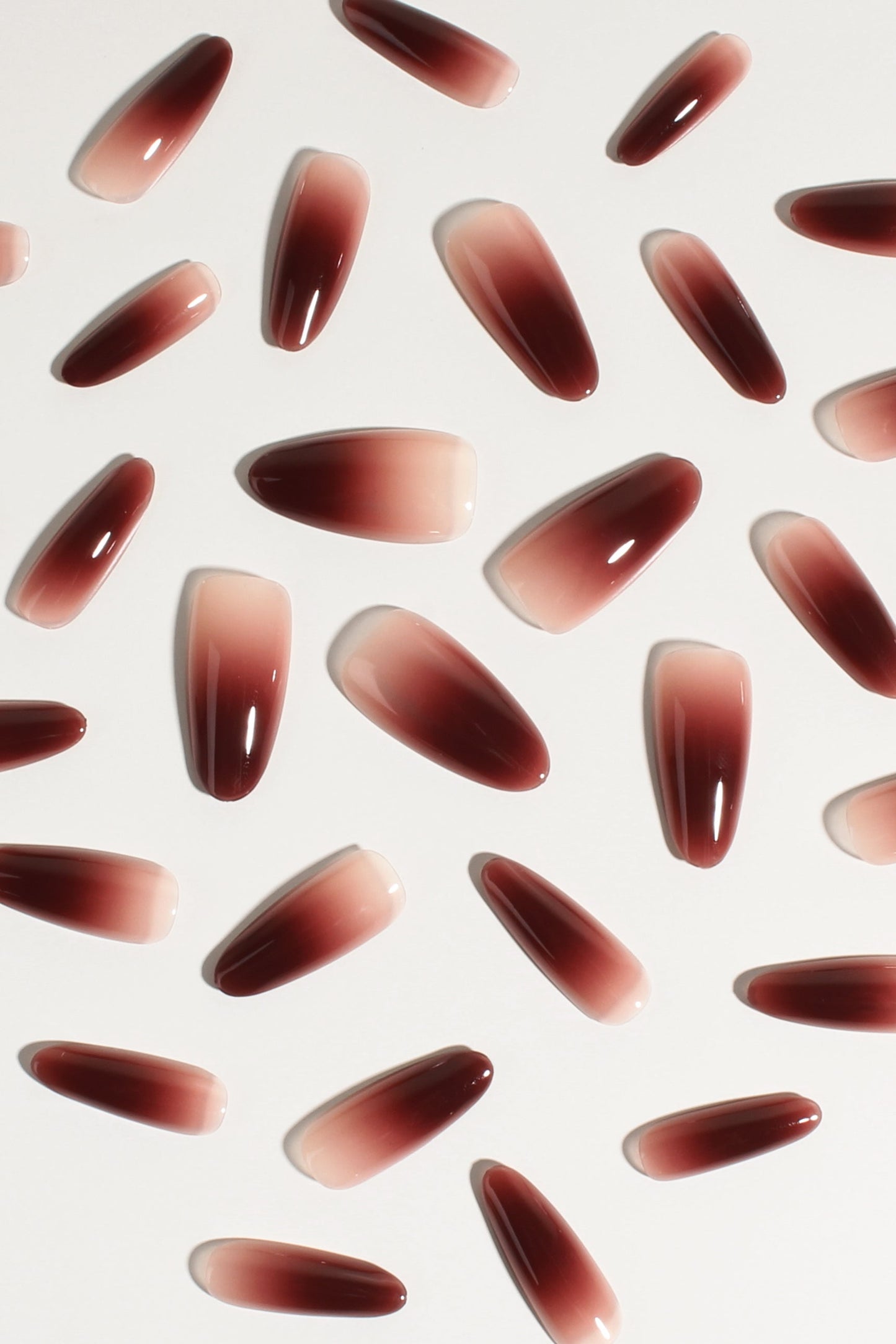 Berry Cocoa Drip | Soft & Durable Press-On Nails - Reskined- Best Price in United States