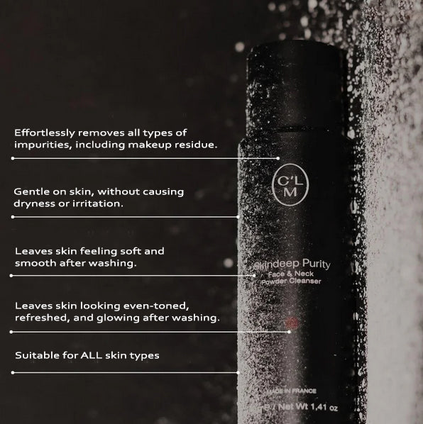 CLM Skindeep Purity powder cleanser for face and neck - Reskined- Best Price in United States