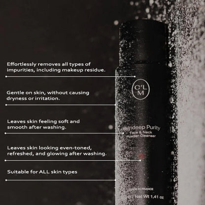CLM Skindeep Purity powder cleanser for face and neck - Reskined- Best Price in United States
