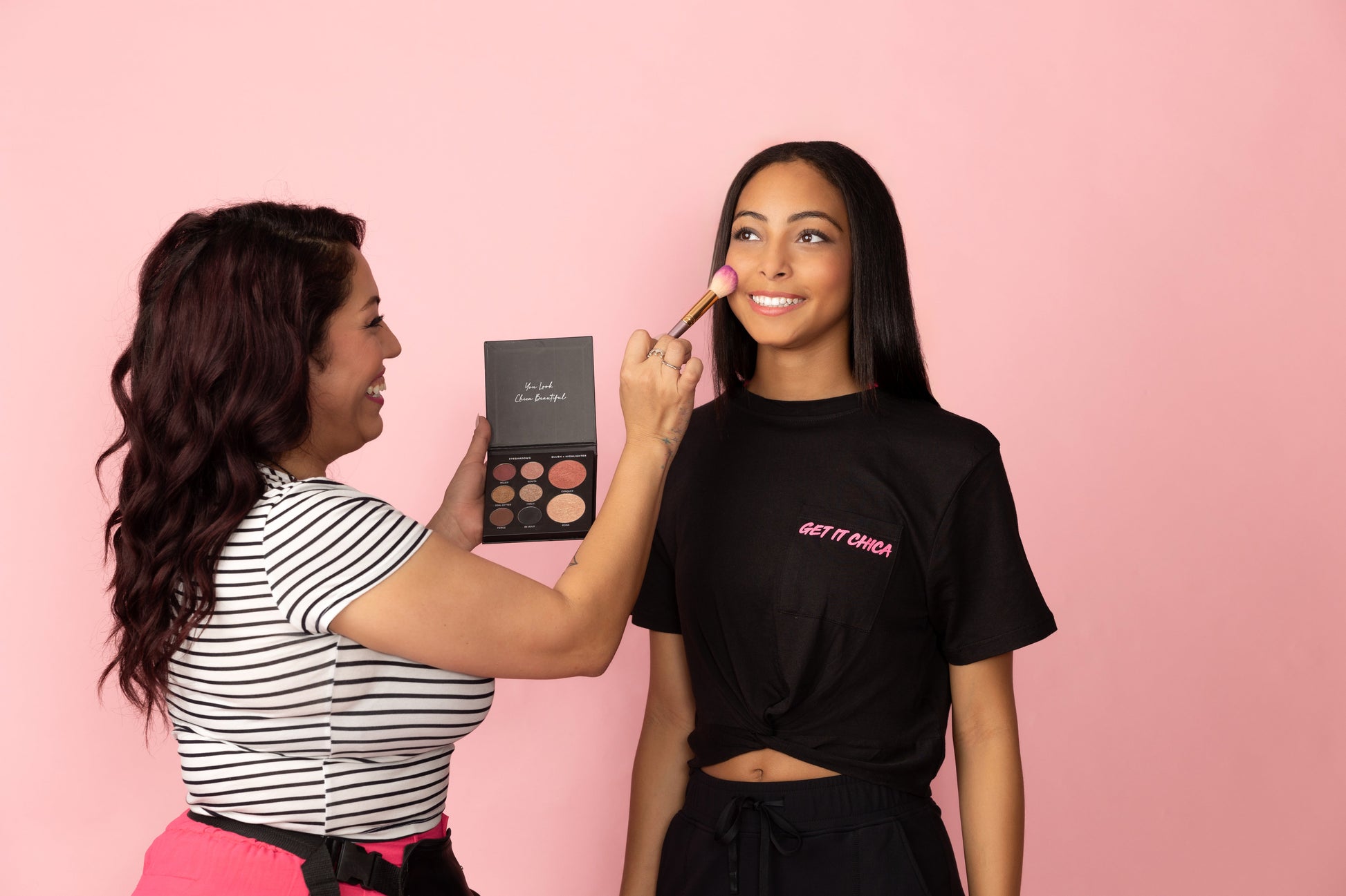 GET IT CHICA (All-In-One Face Palette - Blush, Highlighter & 6 Eyeshadows) - Reskined- Best Price in United States