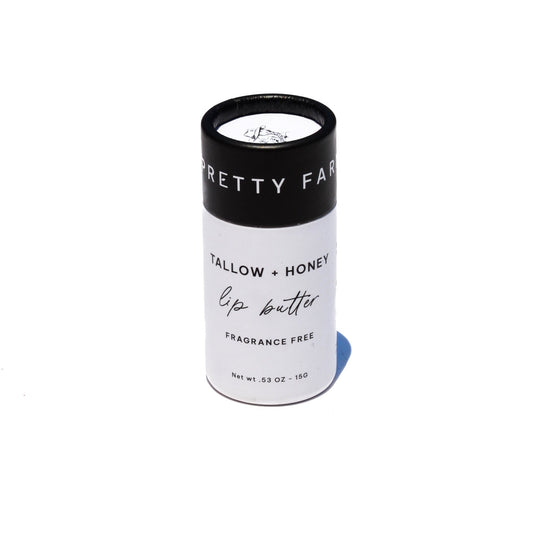 Fragrance Free Tallow + Honey Lip Butter in Eco-Friendly Travel Tubes - Reskined- Best Price in United States