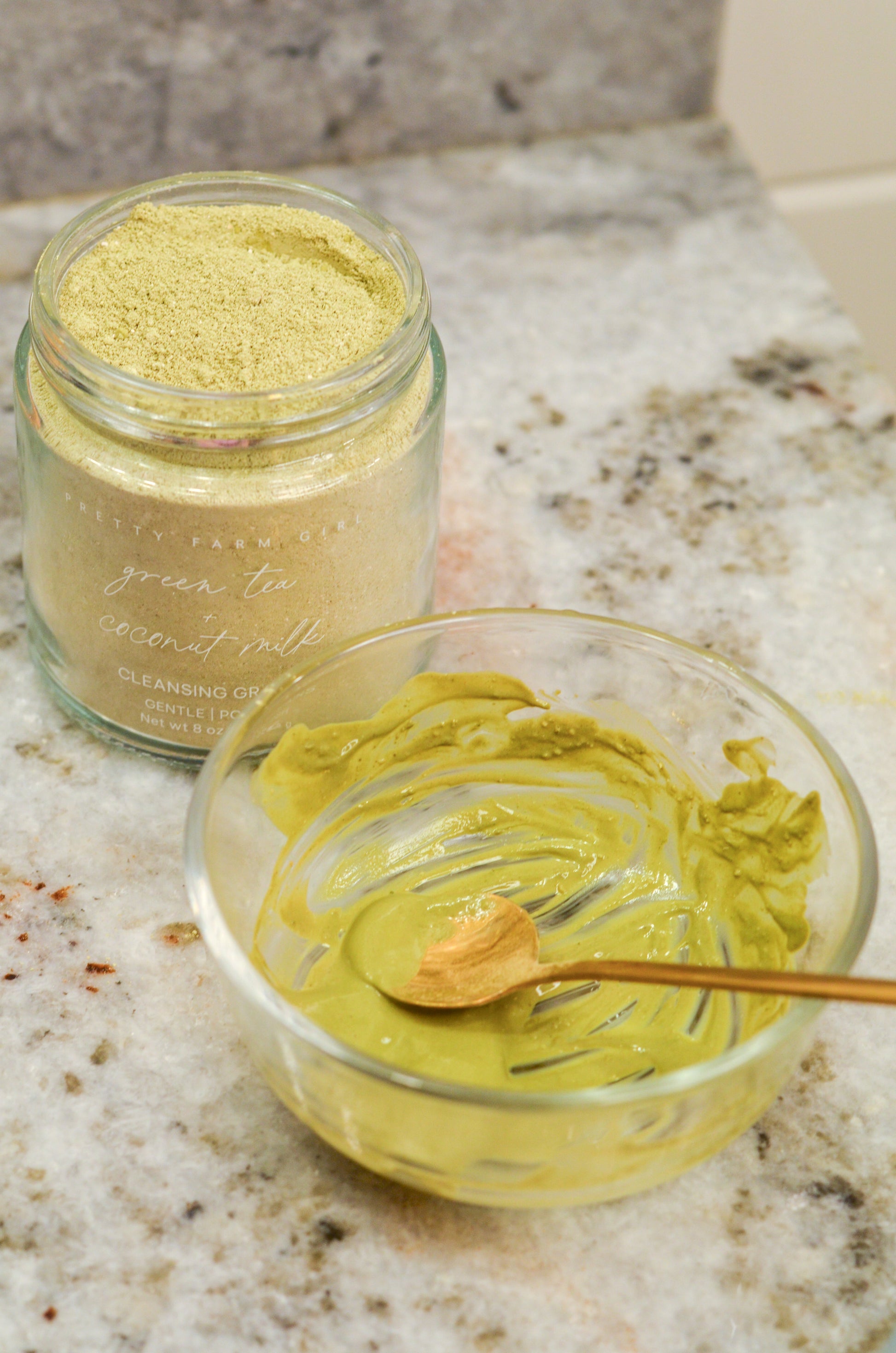 Green Tea + Coconut Milk Facial Cleansing Grains - Reskined- Best Price in United States