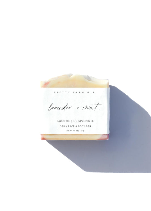 Lavender + Mint Handmade Tallow and Goat Milk Soap Bar - Reskined- Best Price in United States