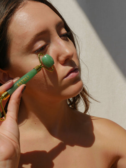 Green Aventurine Roller & Gua Sha Set - Reskined- Best Price in United States