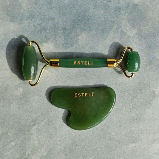 Green Aventurine Roller & Gua Sha Set - Reskined- Best Price in United States
