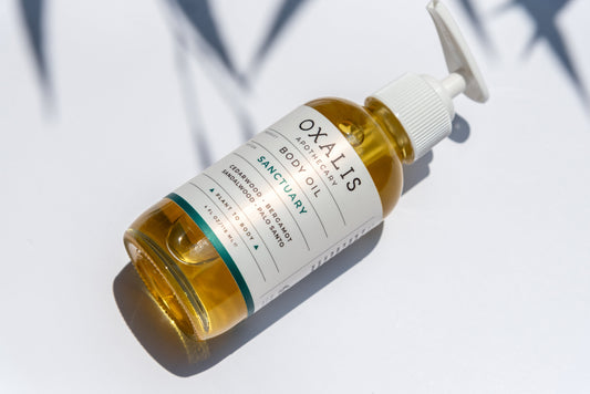 SANCTUARY BODY OIL | WARM + WOODSY - Reskined- Best Price in United States
