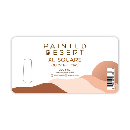 XL Square Quick Gel Tips - Reskined- Best Price in United States