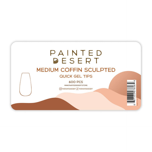 Medium Coffin SCULPTED Quick Gel Tips - Reskined- Best Price in United States