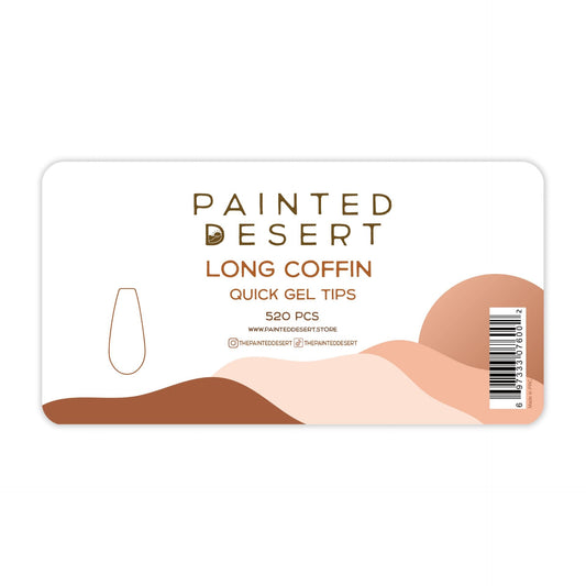 LONG Coffin Quick Gel Tips - Reskined- Best Price in United States