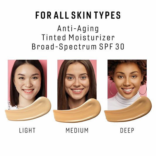 Anti-Aging Tinted Moisturizer Sunscreen Broad-Spectrum SPF 30 by Chica Beauty - Reskined- Best Price in United States