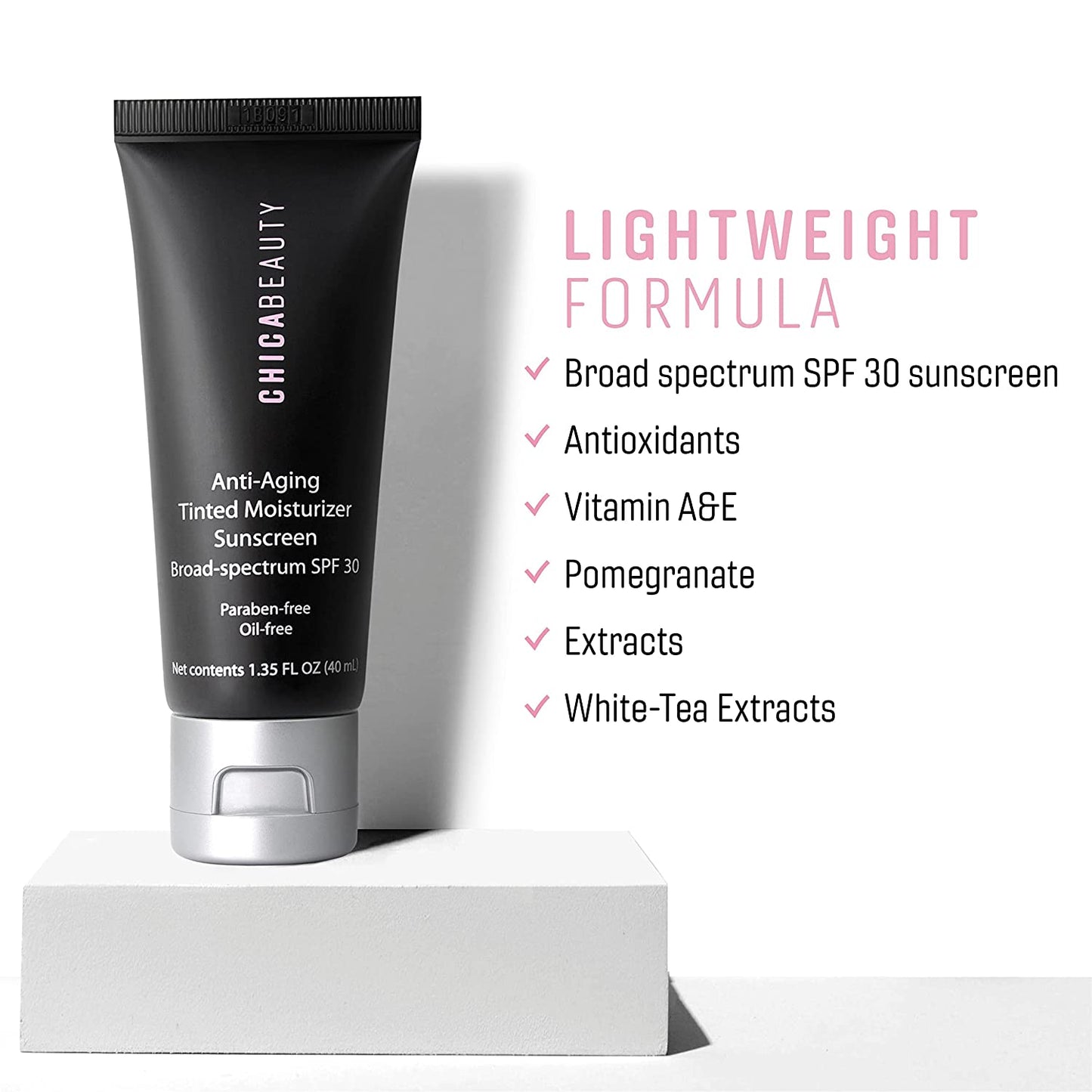 Anti-Aging Tinted Moisturizer Sunscreen Broad-Spectrum SPF 30 by Chica Beauty - Reskined- Best Price in United States