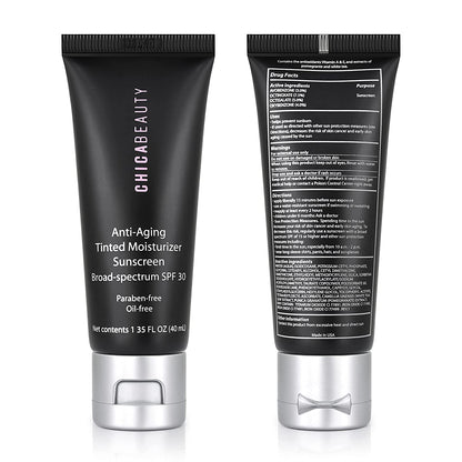 Anti-Aging Tinted Moisturizer Sunscreen Broad-Spectrum SPF 30 by Chica Beauty - Reskined- Best Price in United States